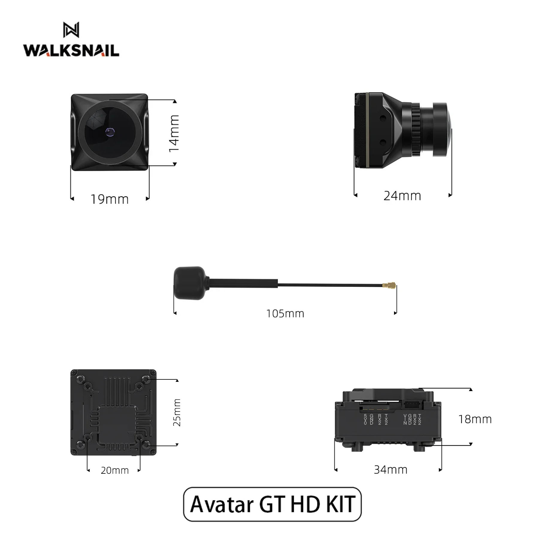 Walksnail Avatar GT HD KIT 2W  - Drone Kit Racing recension och pris